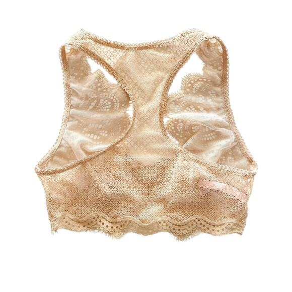 Victoria’s Secret : Dream Angels Scalloped Lace Bralette Nude/Tan Racerback : S - Picture 6 of 10